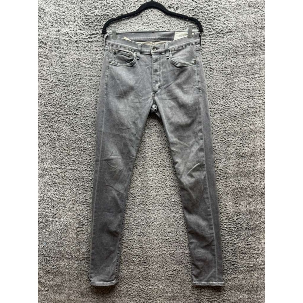 Rag & Bone Mid-Rise Skinny Fit‎ Denim Jeans Medium Wash Gray Mens Size 30